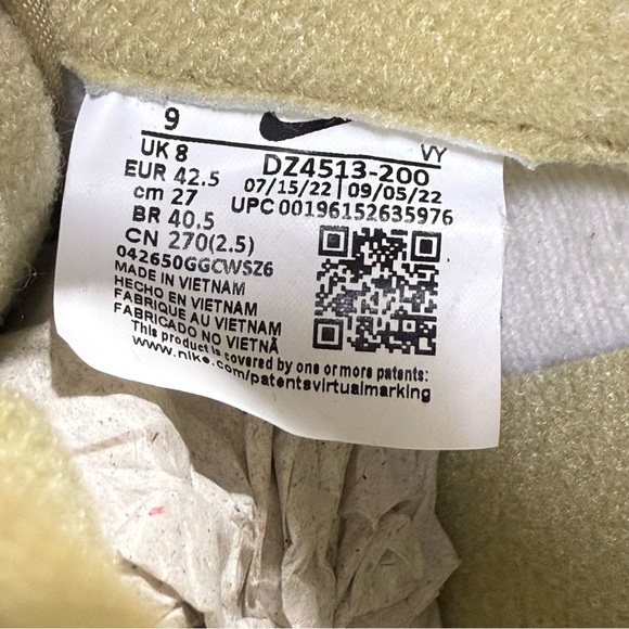 New Nike Dunk Low Khaki Gum Mens 9 Dz4513-200 - Picture 10 of 12